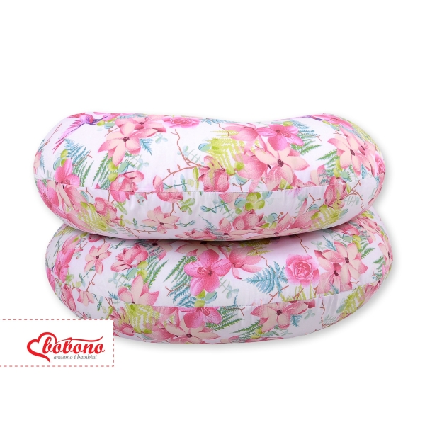 Schwangerschaftskissen C Form - Kolibri in Blumen