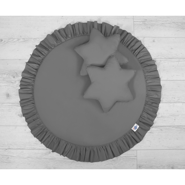 Set: Betthimmel + Spielmatte + Kissen - anthrazit