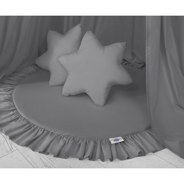 Set: Betthimmel + Spielmatte + Kissen - anthrazit