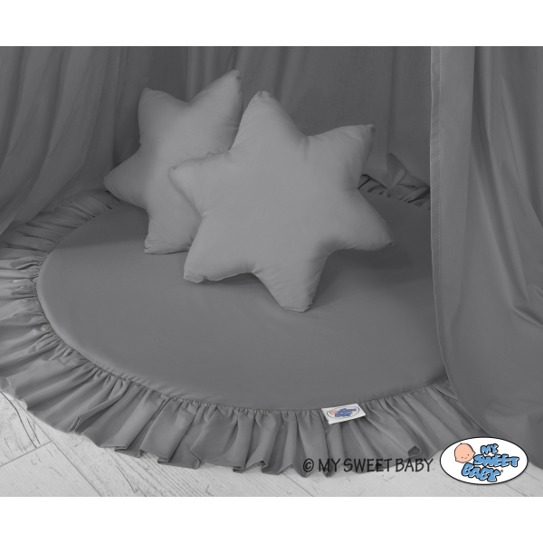 Set: Betthimmel + Spielmatte + Kissen - anthrazit