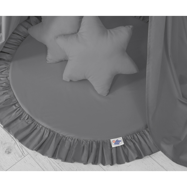 Set: Betthimmel + Spielmatte + Kissen - anthrazit