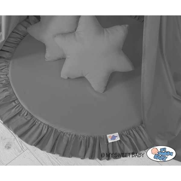 Set: Betthimmel + Spielmatte + Kissen - anthrazit