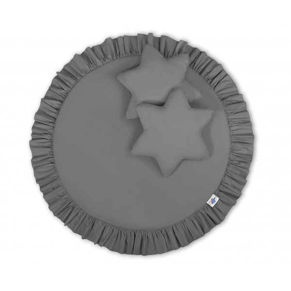 Set: Betthimmel + Spielmatte + Kissen - anthrazit