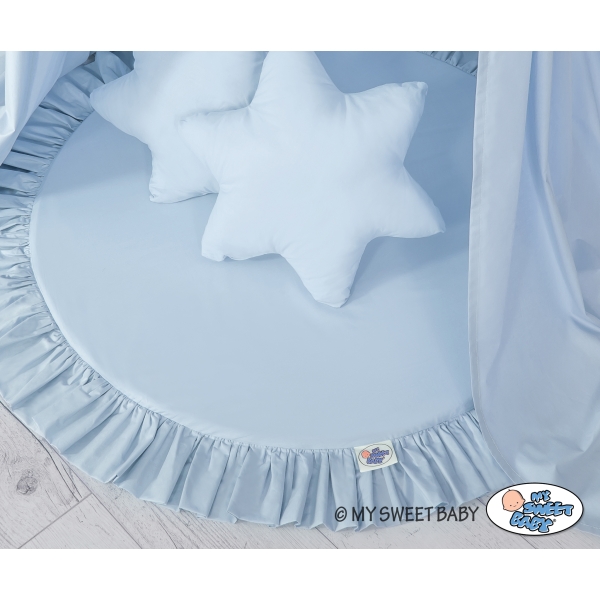 Set: Betthimmel + Spielmatte + Kissen - blau