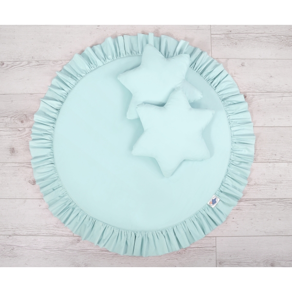 Set: Betthimmel + Spielmatte + Kissen - minze
