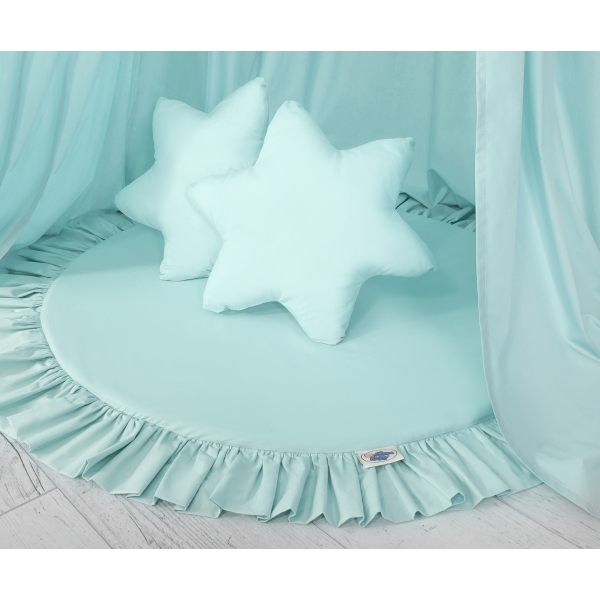 Set: Betthimmel + Spielmatte + Kissen - minze