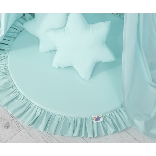 Set: Betthimmel + Spielmatte + Kissen - minze