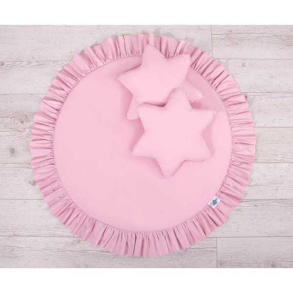 Set: Betthimmel + Spielmatte + Kissen - rosa