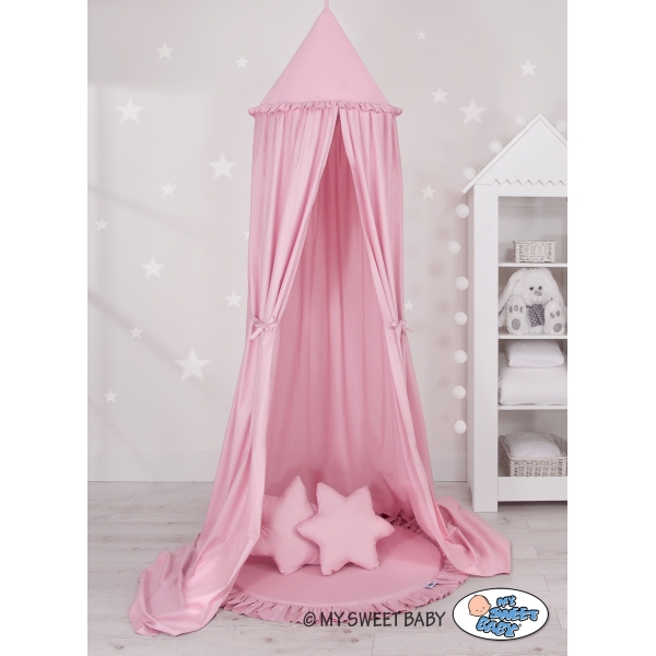 Betthimmel rosa