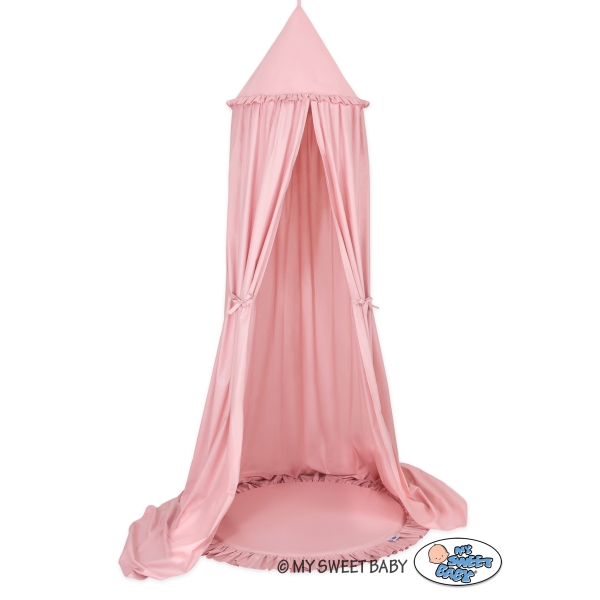 Set: Betthimmel + Spielmatte - alt rosa