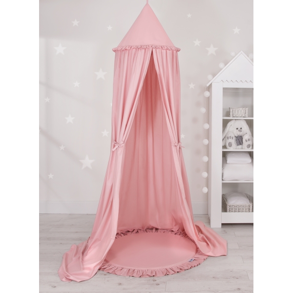 Set: Betthimmel + Spielmatte - alt rosa