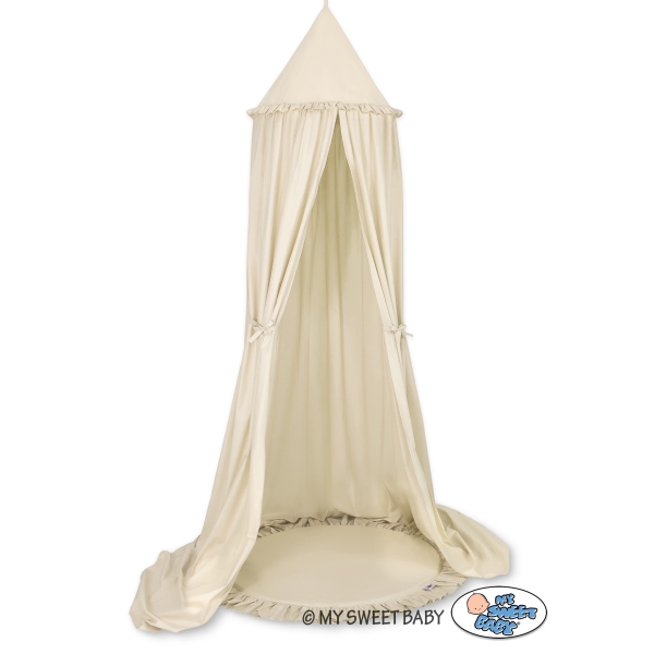 Set: Betthimmel + Spielmatte - beige