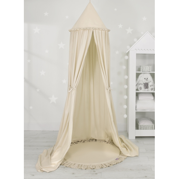 Set: Betthimmel + Spielmatte - beige
