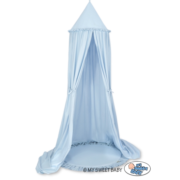 Set: Betthimmel + Spielmatte - blau
