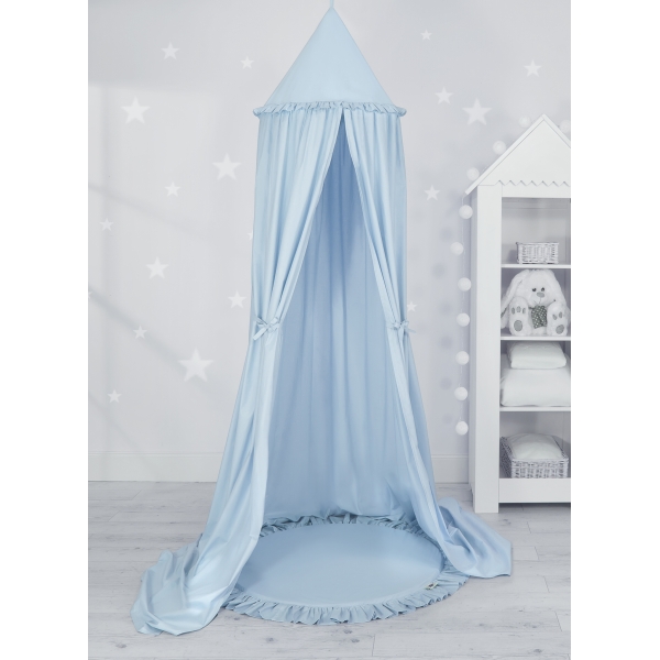 Set: Betthimmel + Spielmatte - blau