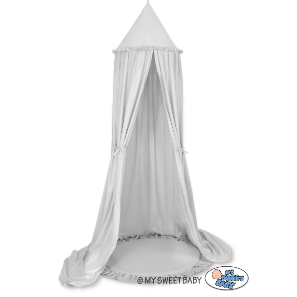 Set: Betthimmel + Spielmatte - grau