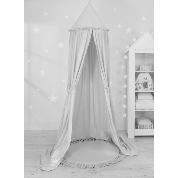 Set: Betthimmel + Spielmatte - grau