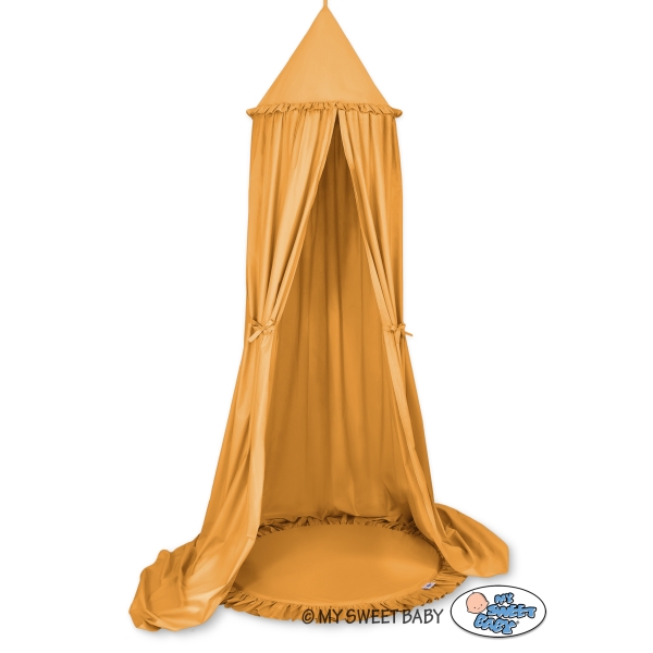 Set: Betthimmel + Spielmatte - honiggelb
