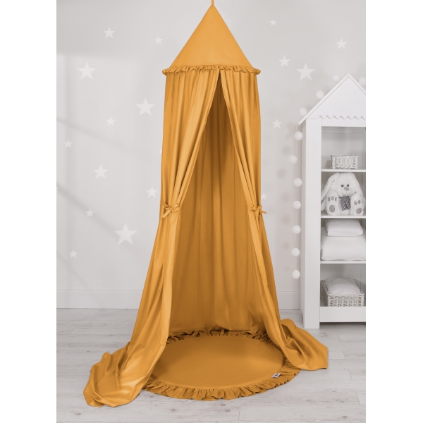 Set: Betthimmel + Spielmatte - honiggelb