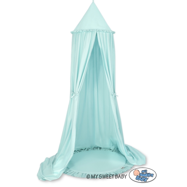 Set: Betthimmel + Spielmatte - minze