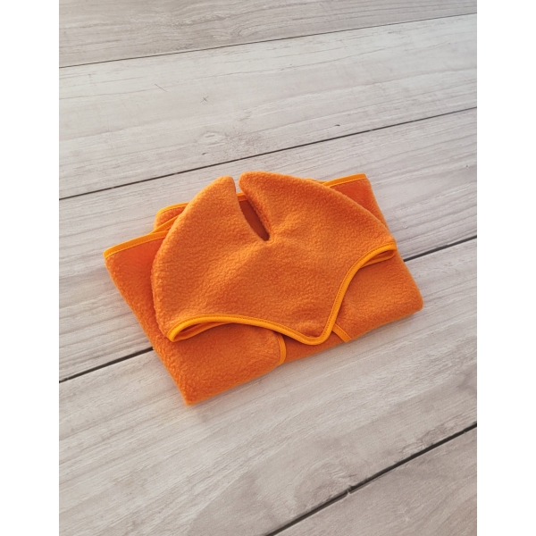 Set für Hobby Horse A3: Fleecedecke + Ohrenschützern - orange