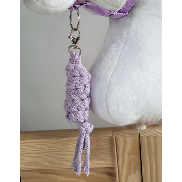 Halfter mit Anbindestrick aus Kordel für Hobby Horse A3 - lila