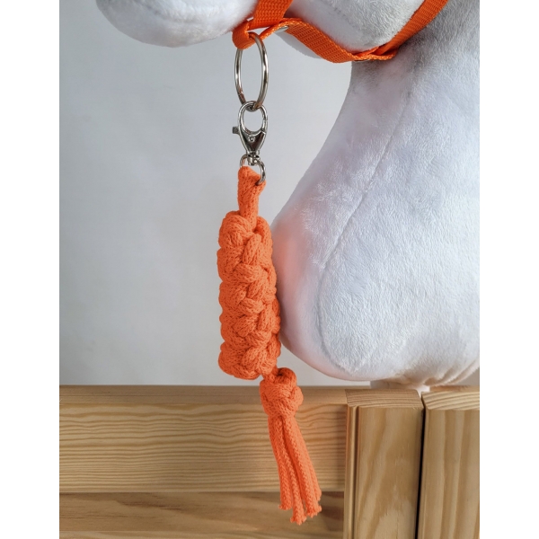Halfter mit Anbindestrick aus Kordel für Hobby Horse A3 - orange
