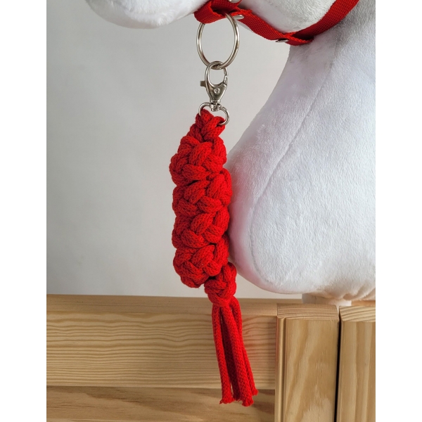 Halfter mit Anbindestrick aus Kordel für Hobby Horse A3 - rot