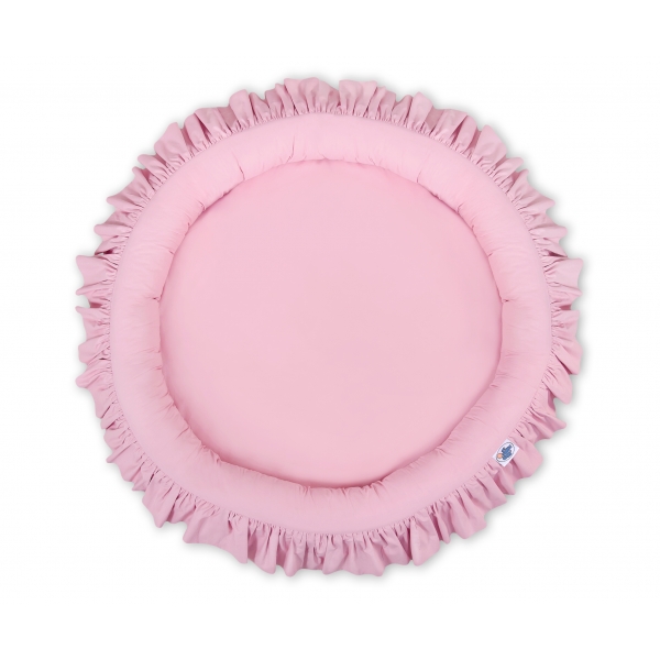 Set: Betthimmel für Mädchen Kinderzimmer + Rüschennestchen - rosa