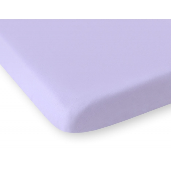 Spannbettlaken aus Baumwolle 120x60cm lilac