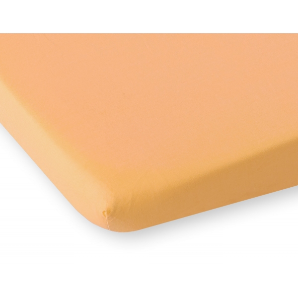 Spannbettlaken aus Baumwolle 120x60cm orange