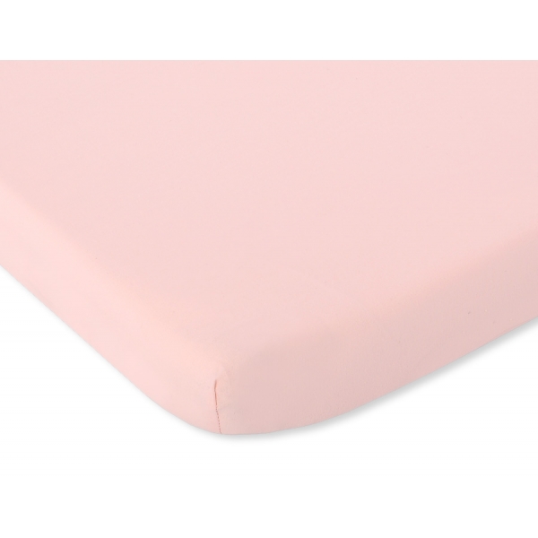 Spannbettlaken aus Baumwolle 120x60cm puderrosa