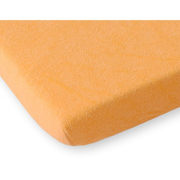 Spannbettlaken aus Frottee 140x70cm - Orange