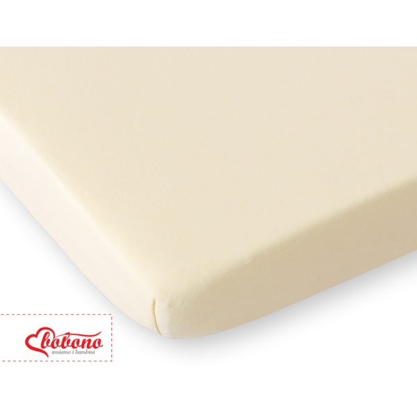 Spannbettlaken aus jersey 140x70cm - Creme