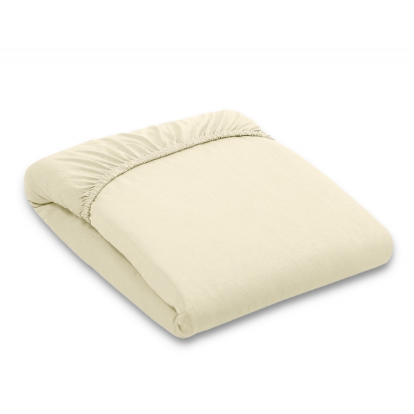 Spannbettlaken aus jersey 140x70cm - Creme