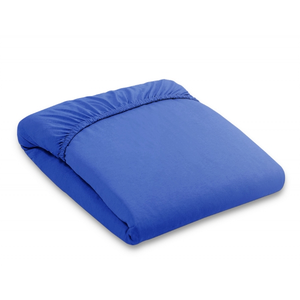 Spannbettlaken aus jersey - dunkelblau