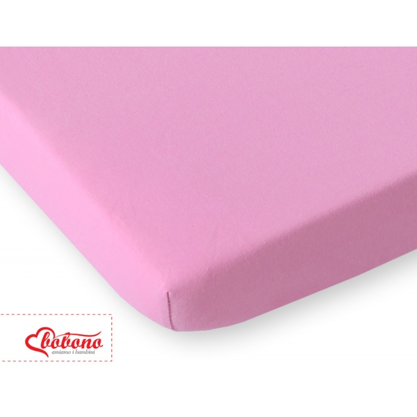 Spannbettlaken aus jersey für Babybett 120x60cm - Rosa