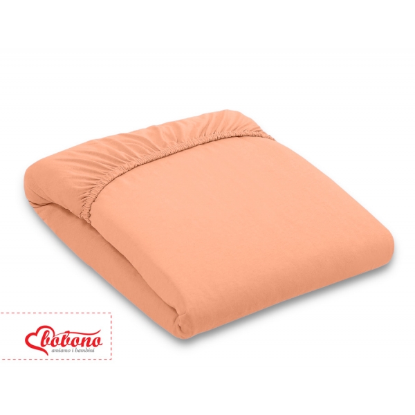 Spannbettlaken aus jersey für Babybett 140x70cm - orange
