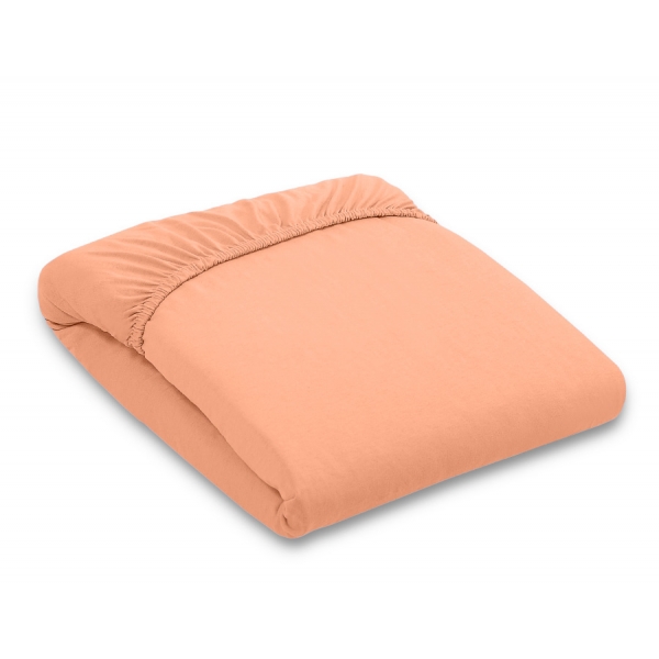 Spannbettlaken aus jersey für Babybett 140x70cm - orange