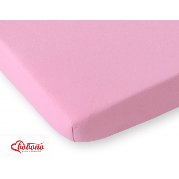 Spannbettlaken aus jersey - rosa