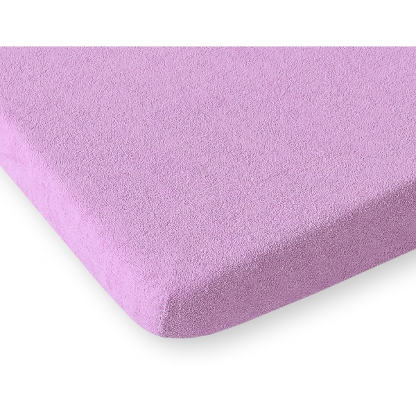 Spannbettlaken Babybett aus Frottee 140x70cm - Lila