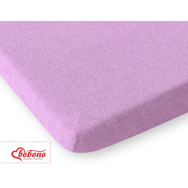 Spannbettlaken Babybett aus Frottee 140x70cm - Lila