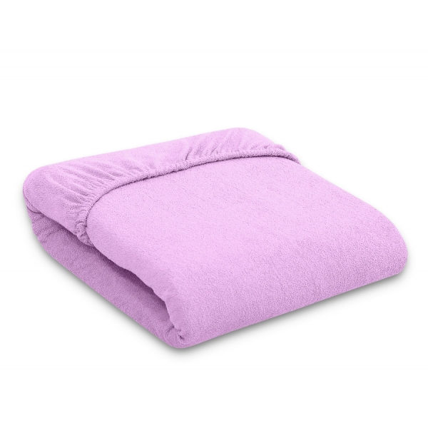 Spannbettlaken Babybett aus Frottee 140x70cm - Lila