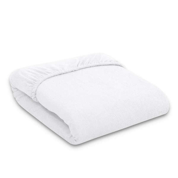 Spannbettlaken Babybett aus Frottee 140x70cm - Weiß