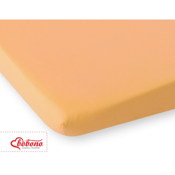 Spannbettlaken für Babybett 140x70cm aus Baumwolle 140x70cm orange
