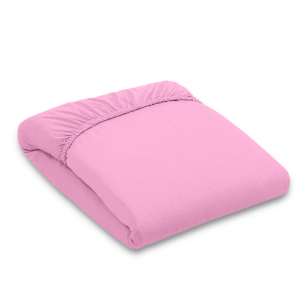 Spannbettlaken für Babybett aus jersey 140x70cm - Rosa