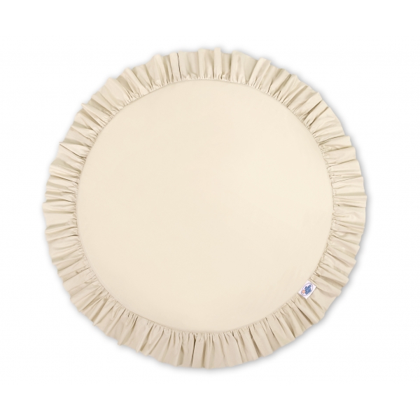 Spielmatte mit Rüsche - beige