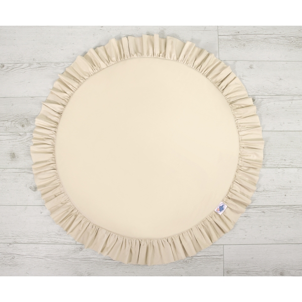 Spielmatte mit Rüsche - beige