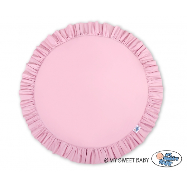 Spielmatte mit Rüsche - rosa
