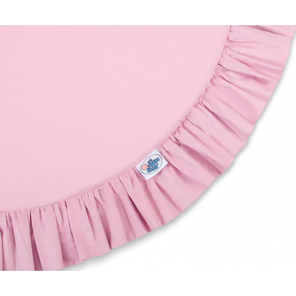 Spielmatte mit Rüsche - rosa